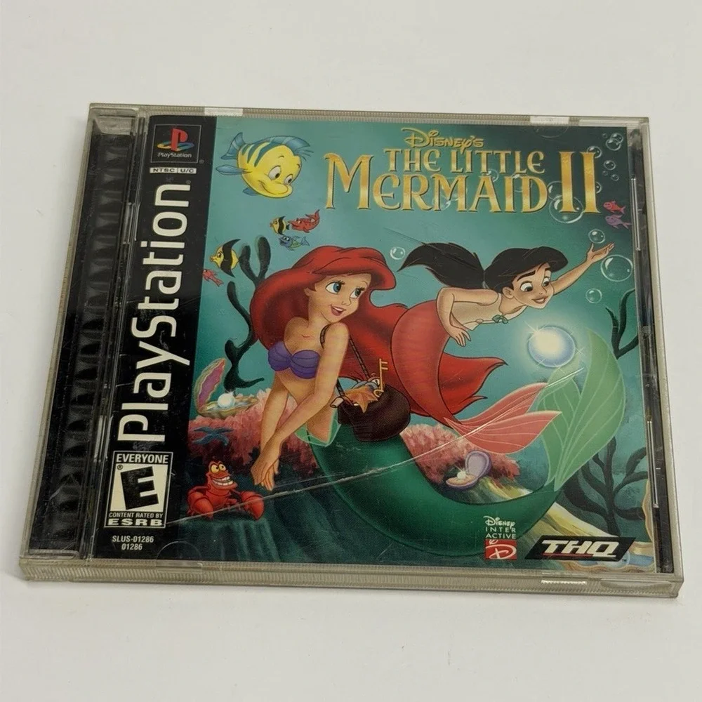 THQ Disney's The Little Mermaid II PS1 NTSC-U/C E-Everyone Mermaid Series